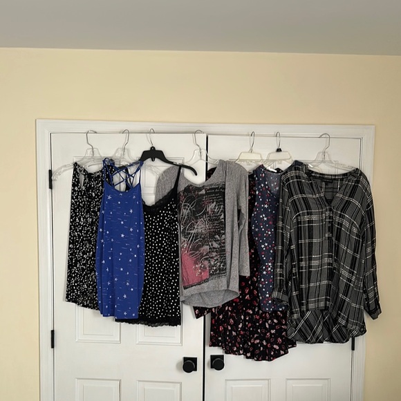 Lane Bryant Tops - Lane Bryant Stylish Women's Clothing Bundle - Black, Blue, Gray